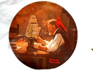 Vintage Norman Rockwell,  Knowles Collectors Plate,  Ship Builder