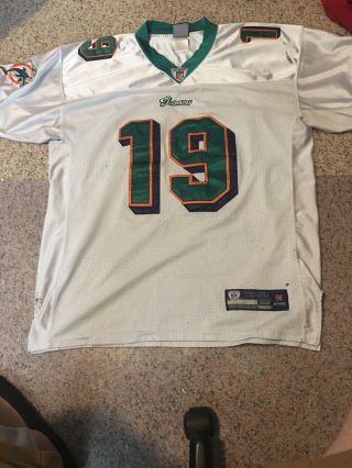 Reebok On Field Miami Dolphins Ted Ginn 19 Pre - Owned Men’s Xl Size 52