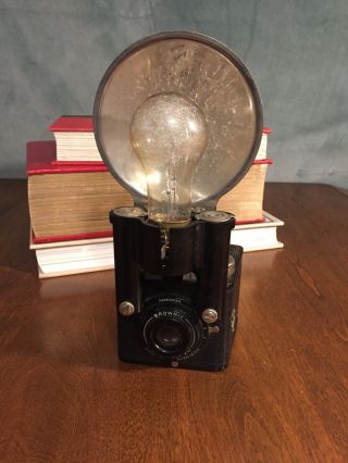 Vintage Kodak Camera: Brownie Six - 20 W/ Flashholder & Bulb,  1960’s Era