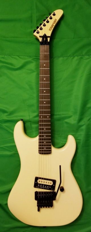 Kramer Baretta Vintage White 1985 Reissue Electric Guitar,  Upgrades