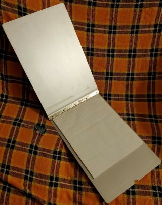 Vintage Wilson Jones Aluminum Field Clipboard Notepad Binder Folder
