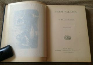 Antique 1882 Victorian Book FARM BALLADS by Will Carleton (Revised Edition) 3