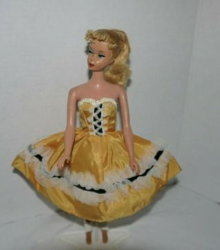 Vintage Barbie Clone Tressy Fab - Lu Babs Bild Lilli Gold,  Black,  White Dress