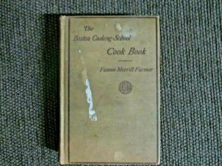 Vintage Rare 1913 The Boston Cooking School Cook Book Fannie Merritt Farmer