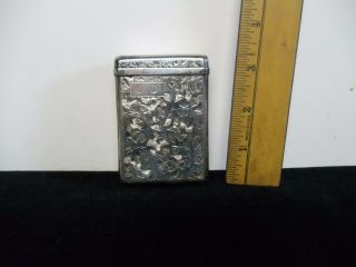Antique/vintage Silver 950 Cigarette Case Flip Top