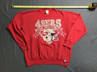 San Francisco 49ers Vtg 80s 90s Crewneck Sweatshirt Logo 7 Extra Large Xl Sp1