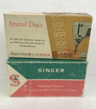 Vintage Singer Special Discs For Model 600 And 603 Total 21 Discs