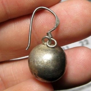 Spanish ancient Medieval Silver Earring antique Pendant Pirate Times 15 - 16th.  C 2