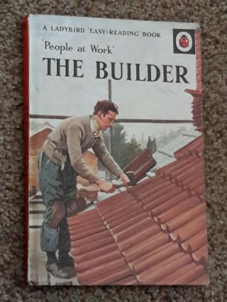 Vintage Ladybird People At Work Book The Builder 606b