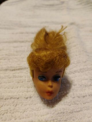 Vintage 1960 Barbie 4 Ponytail 850 Honey Blond Head Only - Near