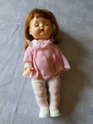 Vintage Hard Plastic 12” Walking Dolls W/ Sleep Eyes Cute