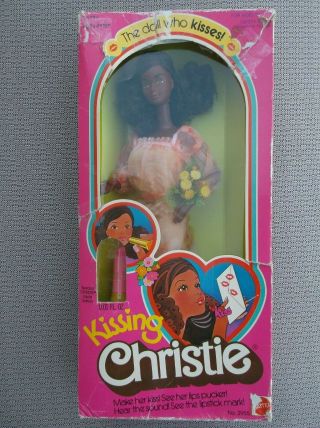 1978 Kissing Christie Box African American Vintage Barbie Doll 2955