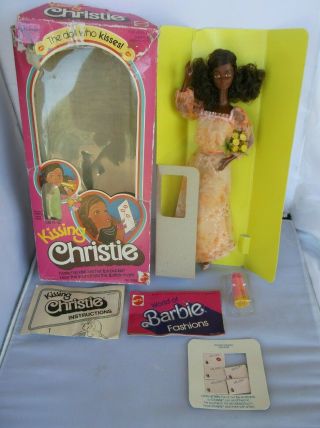 1978 Kissing Christie Box African American Vintage Barbie Doll 2955 2
