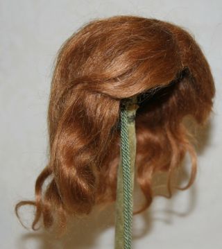 Antique Red 11” Mohair Wig For German Or French Doll