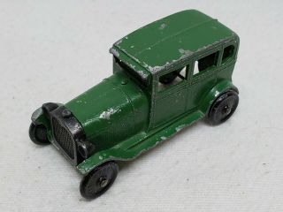 Vintage Tootsietoy Car 2 3/4 " Green 1928 Ford Model A Sedan