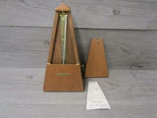 Vintage Seth Thomas Wooden Metronome De Maelzel Model 6406 No Weight
