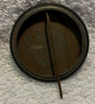 Vintage Oil Change Service Reminder Pinback Button,  HOOSIER PETE Vortex Oil 2