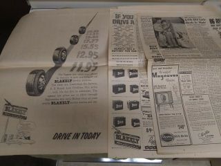 3 Vintage Blakely Newspaper Ads Gas And Oil