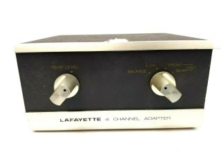 Vintage Lafayette Qd - 4 - Stereo To 4 Channel Adapter Converter Made In Japan