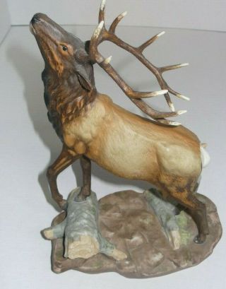 Vtg 1993 Homco Home Interiors Masterpiece Porcelain Wilderness Elk Deer Figurine