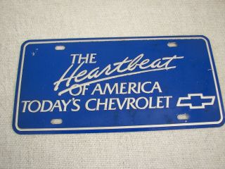 Vintage Booster Plate The Heartbeat Of America Today 
