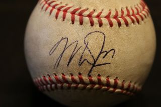 Mike Trout Signed 2015 Game Baseball Jsa