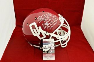 Brian Bosworth Signed Autograph Oklahoma F/s Proline Helmet W/5 Inscrips - Jsa