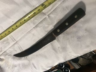 Antique F.  Dick Germany 15” Oal Carbon Steel Chefs Butchers Knife Knives Vintage