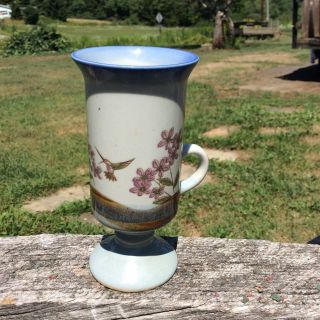 Vintage Hand Crafted Otagiri Japan Hummingbird Cup Vase