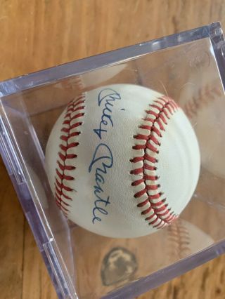 Mickey Mantle Signed American League Baseball