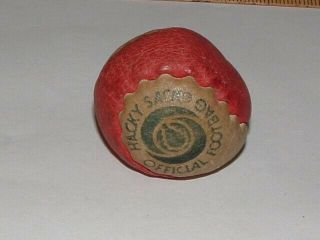 Rare Red 2 - Panel Leather Vintage Hacky Sack Kicker Footbag In