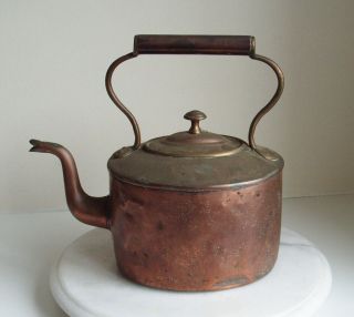 Small Vintage/antique Copper Kettle 24.  5cm Tall
