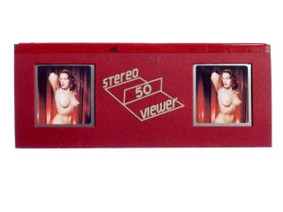 Nude stereo realist slide vintage pinup - Stereo 50 Viewer Hollywood CA - 01 2