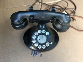 Good Rare Antique Vintage Western Electric 202? - Oval Base Phone E1 Handset