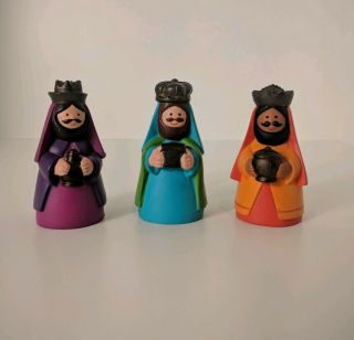 Vintage 1993 Avon Kids My First Nativity Scene 3 Wise Men Figurines Set No Box