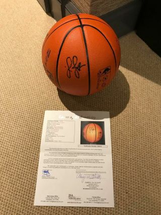 Lebron James Signed Basketball Jsa Authenticated Full Size Autograph Ball Lakers