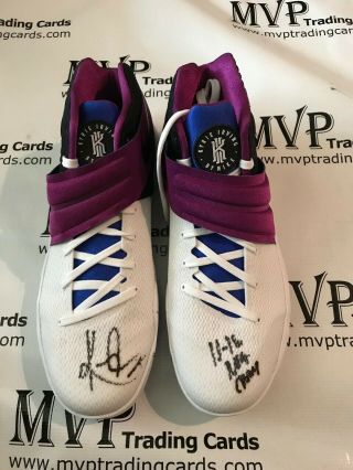 Kyrie Irving Signed Nike Kyrie 2 Basketball Shoes Size 12 W/ Nba Champs Panini