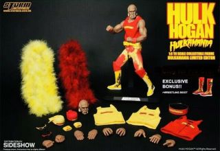Storm Collectibles 1/6 Hulkamania Hulk Hogan Action Figure With Hand Signed Base