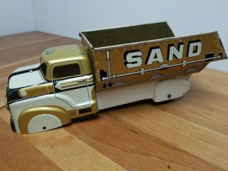 Vintage Marx Sand and Gravel Tin Dump Truck 1950 ' s 2