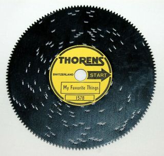 5 Vintage AD 30 Thorens Music Box Discs Sound of Music Do Re Mi,  More 3