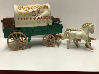 1955 Roy Rogers Fix - It Chuck Wagon Western Ideal Vintage Antique Toy Very Loved