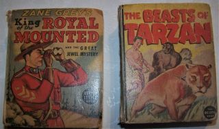 Big Little Books The Beasts Of Tarzan And Zane Grey 