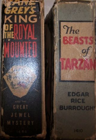 Big Little Books The Beasts of Tarzan and Zane Grey ' s King of the Royal Mounted 2