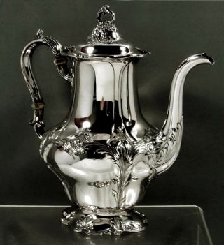 Gorham Sterling Coffee Pot 1895 Chantilly - No Monogram