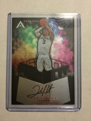 2017 - 18 Ascension Rookie Ascent Josh Hart One Of One 1 Of 1 Auto/sign Rc Rookie