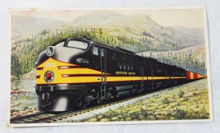 Northern Pacific Railroad Streamliner Yellowstone Park Line Postcard