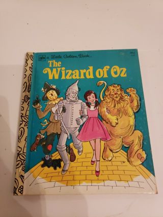Vintage Little Golden Book The Wizard Of Oz 1976 Second Printing