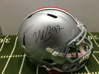 Nick Bosa Signed Ohio State Buckeyes Full Size Speed Helmet Jsa Witness 49ers