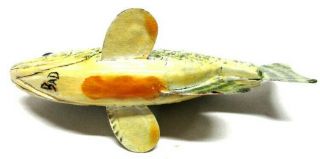 VINTAGE BRUCE DIXON CRAPPIE LISTED CARVER FISH SPEARING DECOY ICE FISHING LURE 3