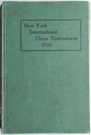 1925 Alexander Alekhine York International Chess Tournament Photos Book Rare